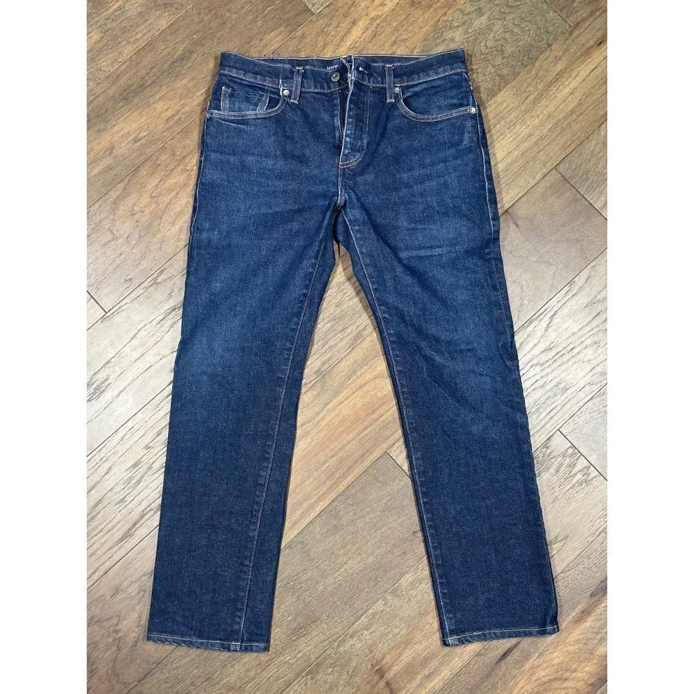 LEVI’S Taper 502 Stretch Jeans Mens Waist Sz 30 Dark Wash EUC